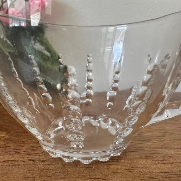 Columbia Depression Glass Cup – Federal Glass Clear Vintage Teacup 1930s Pressed - Picture 6 of 6